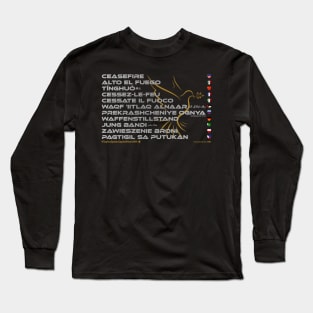 CEASEFIRE: Say ¿Qué? Top Ten Spoken (Capital District NY) Long Sleeve T-Shirt